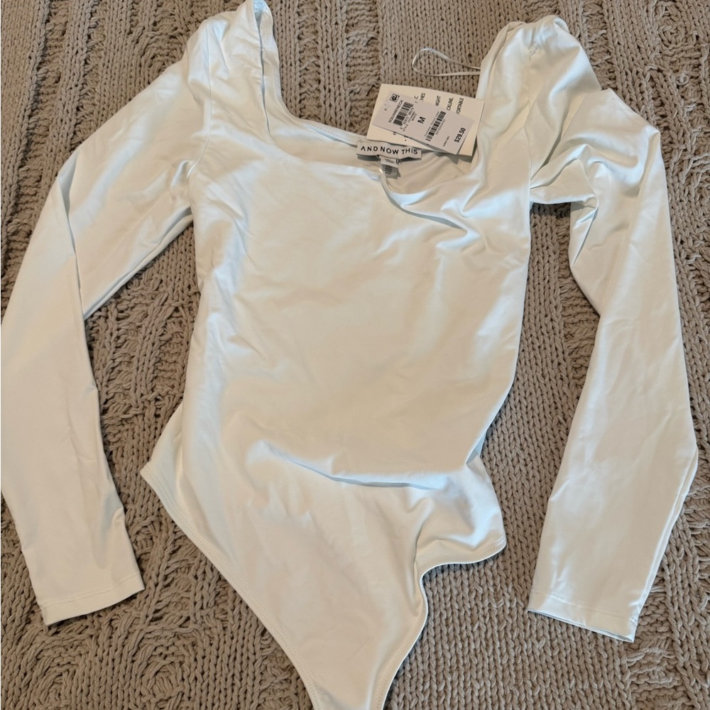 White Long Sleeve Bodysuit